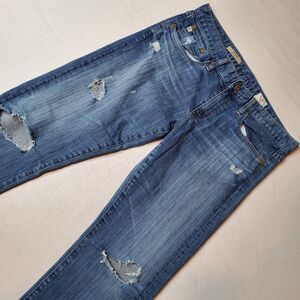 Adriano Goldschmied Womens Size 29R The Tomboy Relaxed Straight Jeans Blue